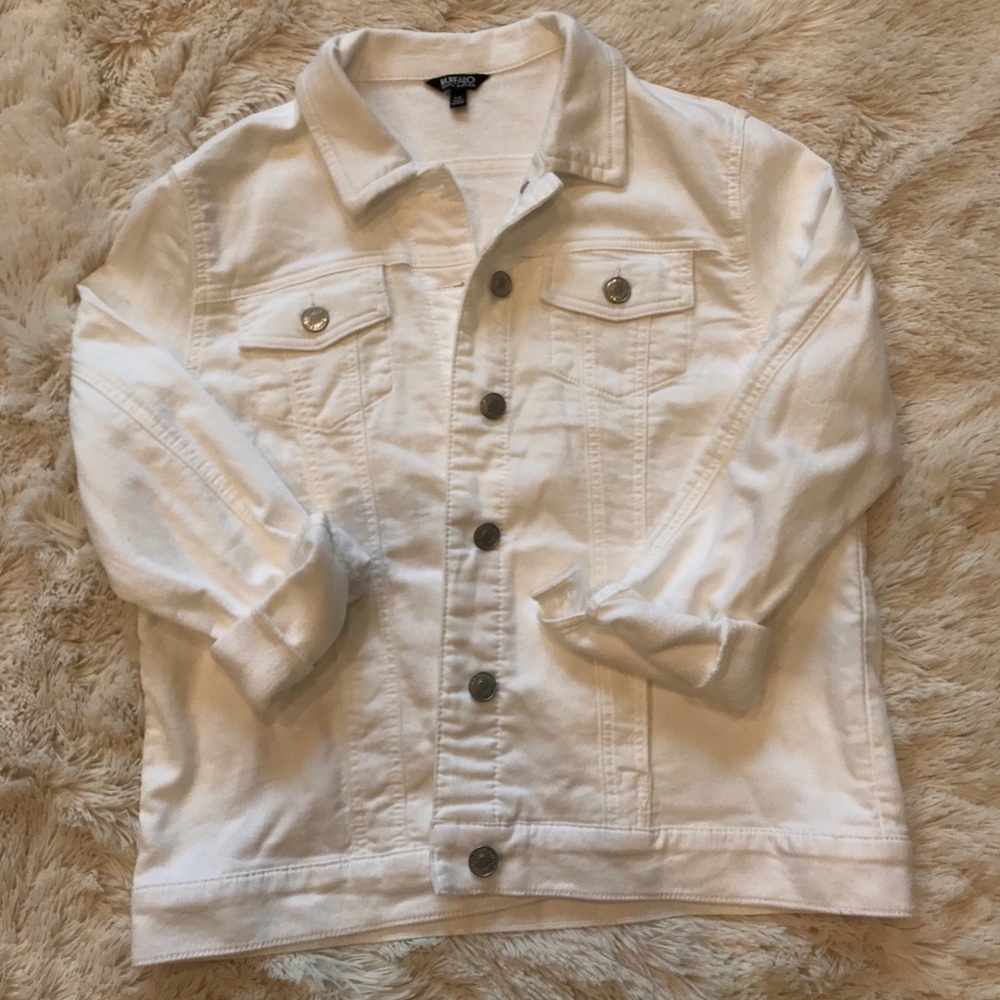 White jean jacket